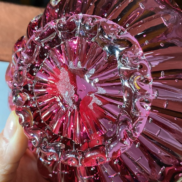 MURANO ART GLASS BASKET-1950’s - Picture 10 of 17